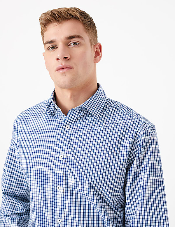 Regular Fit Easy Iron Check Shirt