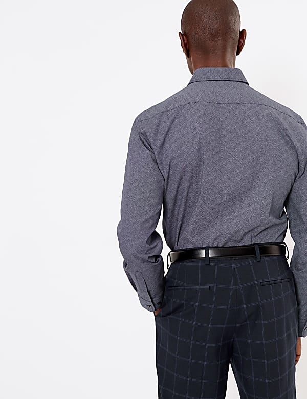 Tailored Fit Easy Iron Printed Shirt