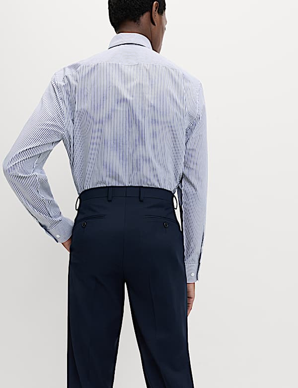 2pk Easy Iron Regular Fit Striped Long Sleeve Shirts - AT