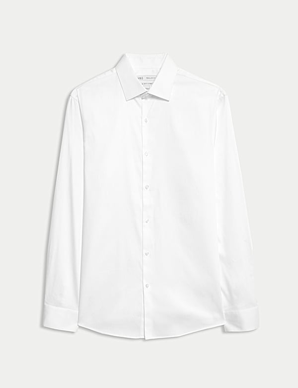 Regular Fit Pure Cotton Stretch Shirt - US