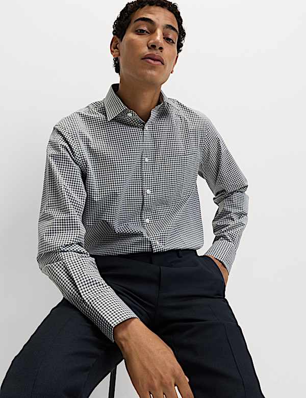 2pk Regular Fit Easy Iron Check Shirts