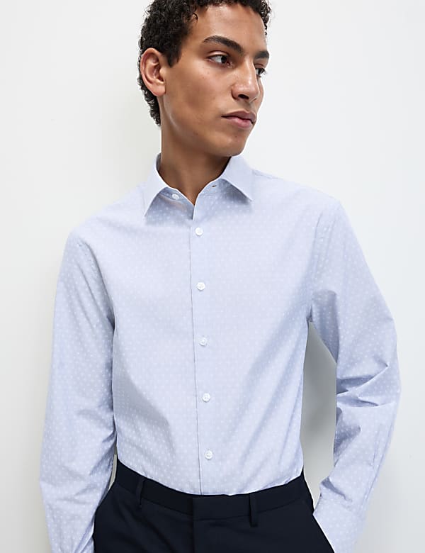 2pk Regular Fit Easy Iron Cotton Blend Shirts - JP