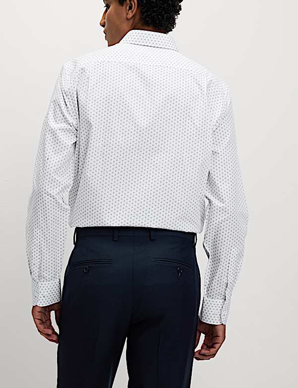 חולצה מתערובת כותנה בגזרה ישרה עם הדפס - IL