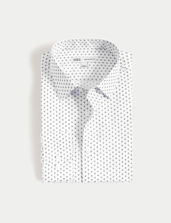 חולצה מתערובת כותנה בגזרה ישרה עם הדפס - IL