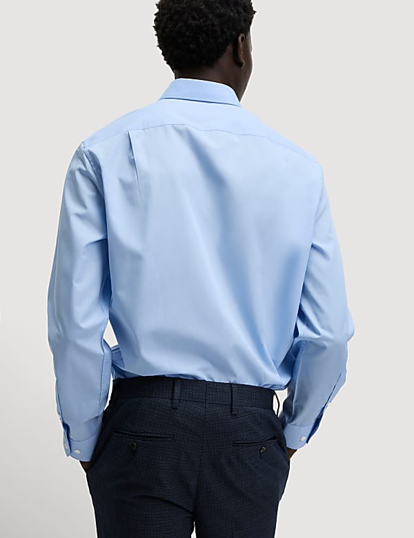 Pack de 2 camisas en mezcla de algodón de corte estándar y planchado fácil - US