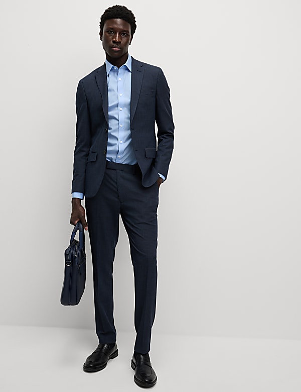 Pack de 2 camisas en mezcla de algodón de corte estándar y planchado fácil - US