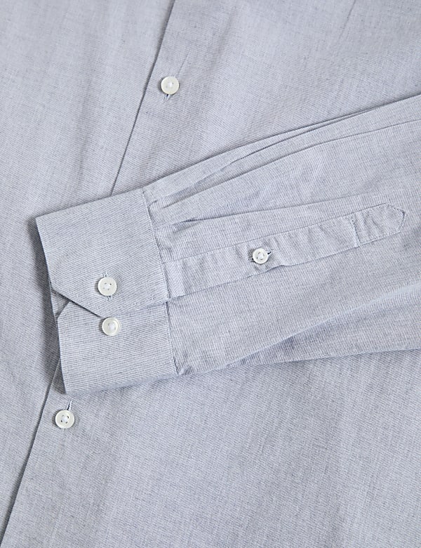 Regular Fit Pure Cotton Textured Shirt