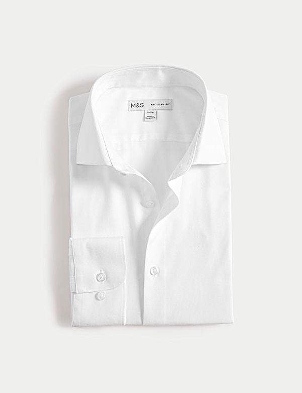 Regular Fit Non Iron Cotton Blend Shirt - US