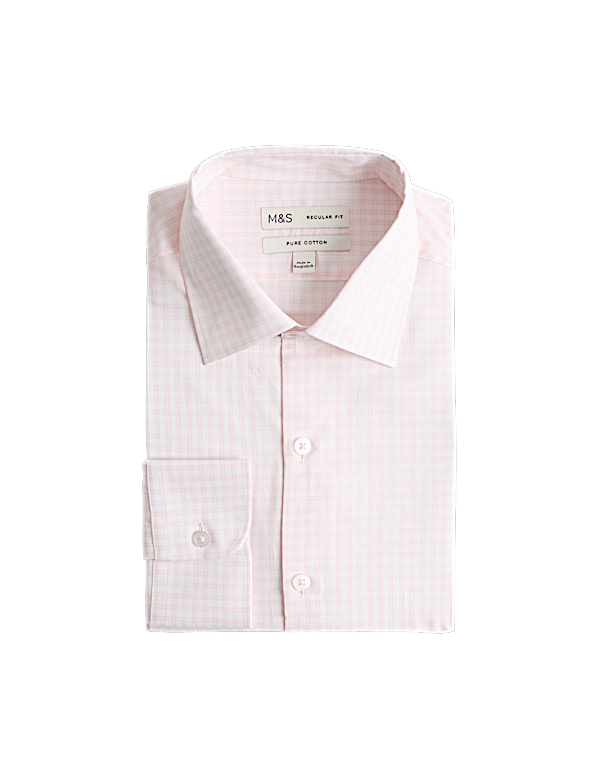Regular Fit Pure Cotton Check Shirt