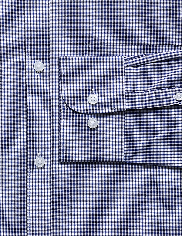 Regular Fit Cotton Blend Shirt With Pocket