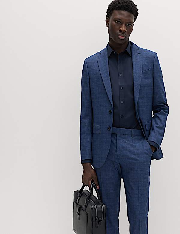 Slim Fit Easy Iron Cotton Blend Shirt - NZ