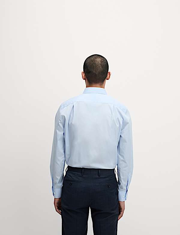 Regular Fit Easy Iron Cotton Blend Shirt
