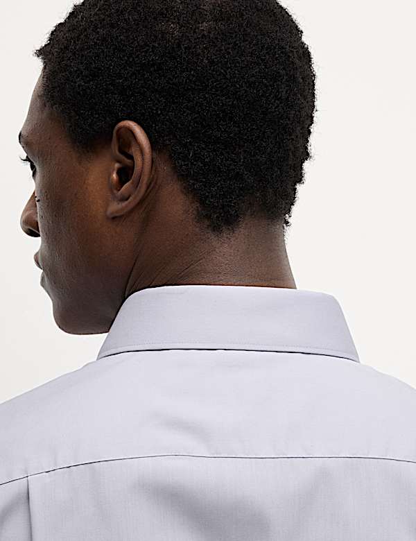 Regular Fit Easy Iron Cotton Blend Shirt