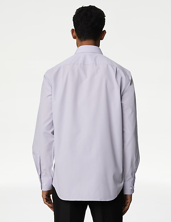 Regular Fit Easy Iron Cotton Blend Shirt