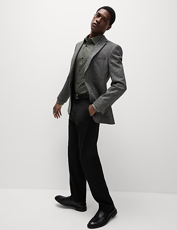 Regular Fit Easy Iron Cotton Blend Shirt