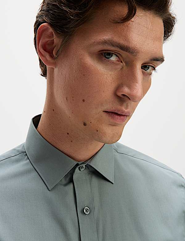 Ko&scaron;ile klasick&eacute;ho střihu, ze směsi bavlny s nežehlivou &uacute;pravou - CZ