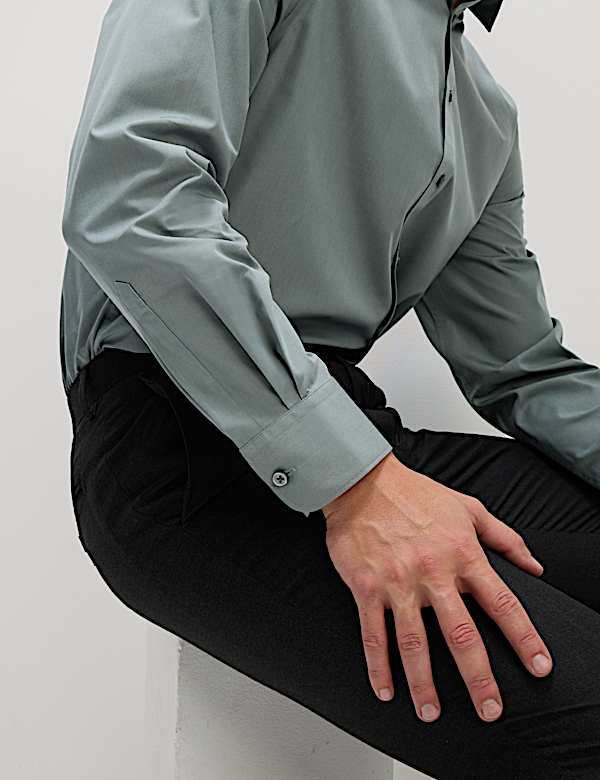 Ko&scaron;ile klasick&eacute;ho střihu, ze směsi bavlny s nežehlivou &uacute;pravou - CZ