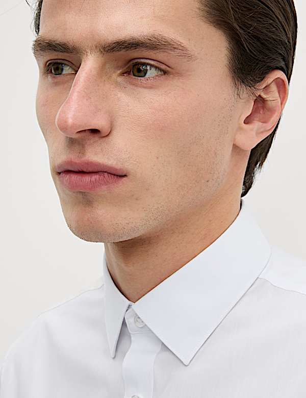 Regular Fit Easy Iron Cotton Blend Shirt