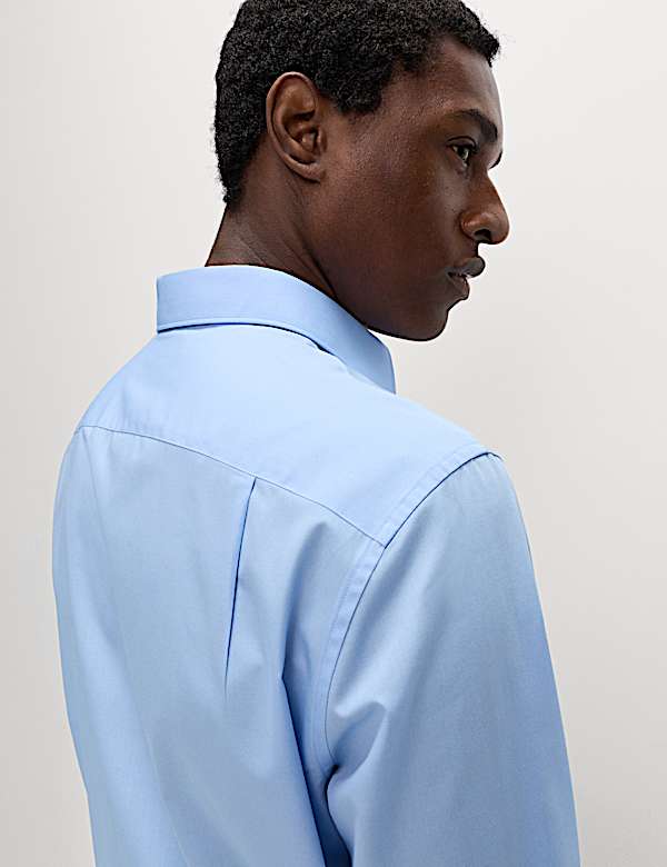 Regular Fit Cotton Blend Shirt - AU