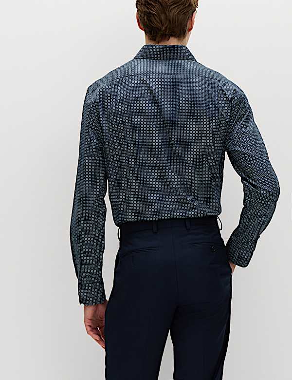 Regular Fit Easy Iron Cotton Blend Shirt - EE