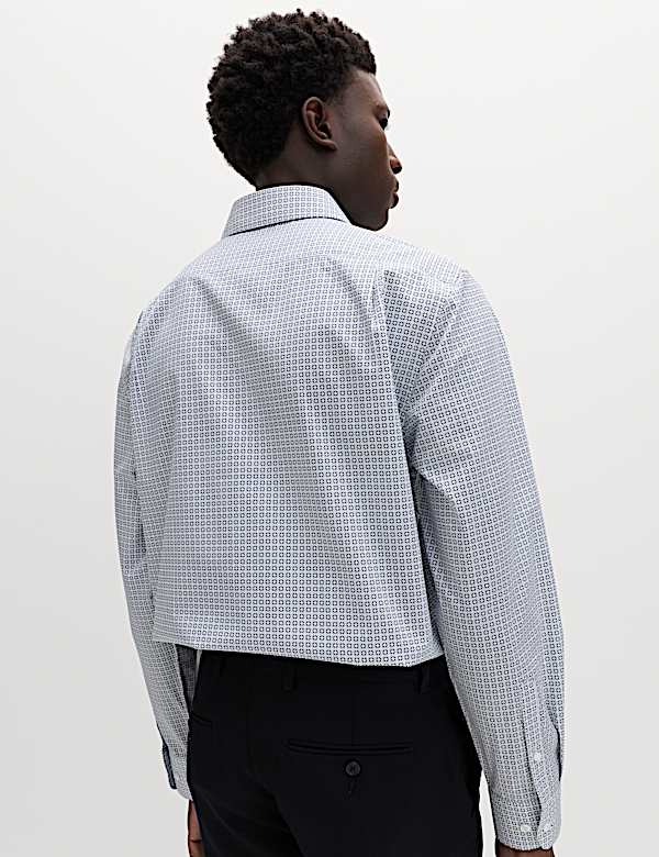Regular Fit Easy Iron Cotton Blend Shirt