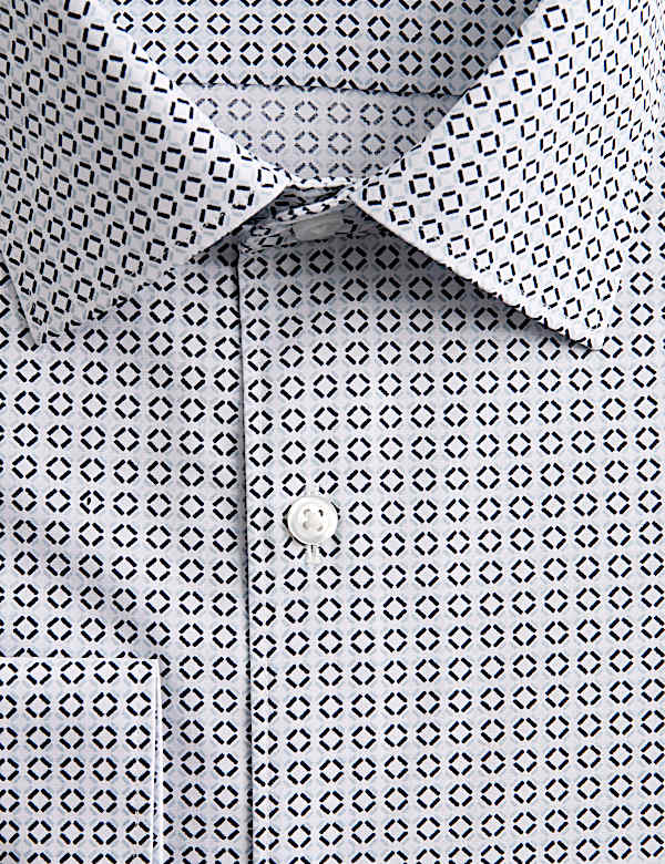 Regular Fit Easy Iron Cotton Blend Shirt