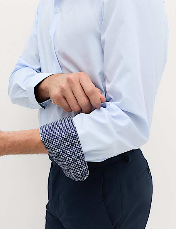 Regular Fit Easy Iron Cotton Blend Shirt - DK