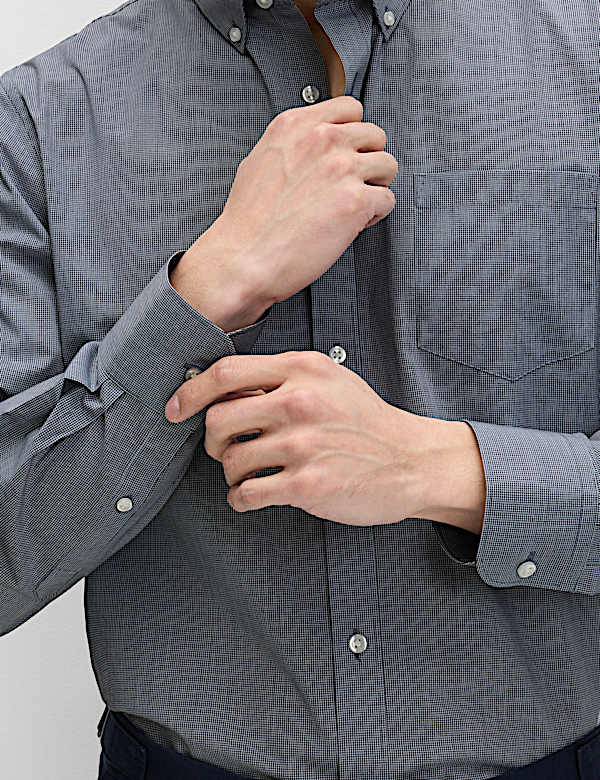 מארז 2 חולצות משובצות קלות לגיהוץ בגזרה רגילה - IL