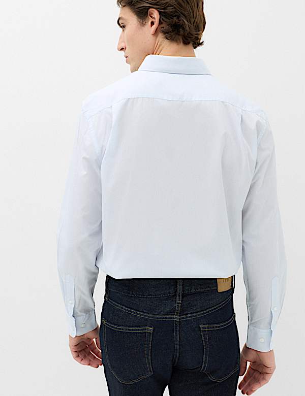 2 Pack Regular Fit Easy Iron Check Shirts - KR