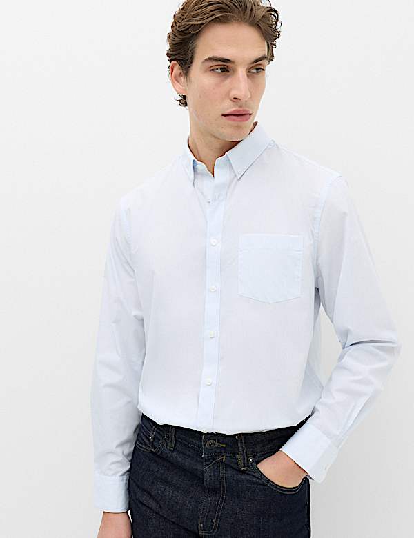 2 Pack Regular Fit Easy Iron Check Shirts - KR