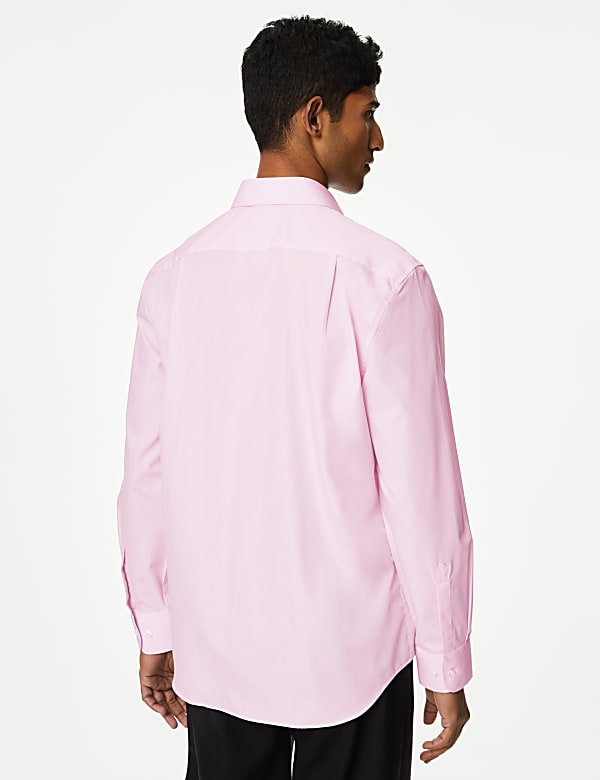 Regular Fit Easy Iron Cotton Blend Shirt