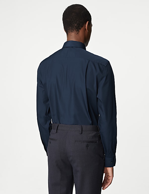 Regular Fit Easy Iron Cotton Blend Shirt