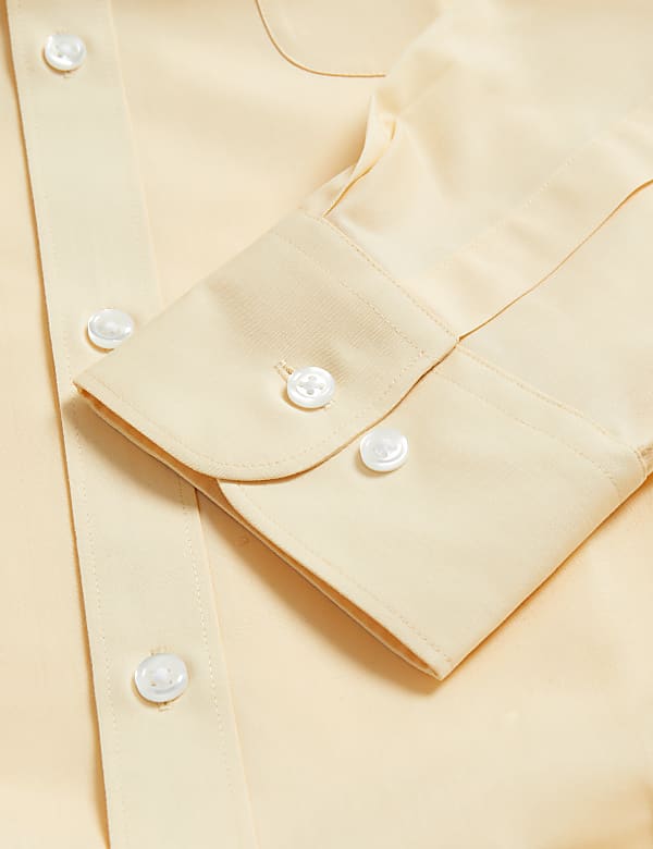 Regular Fit Easy Iron Cotton Blend Shirt