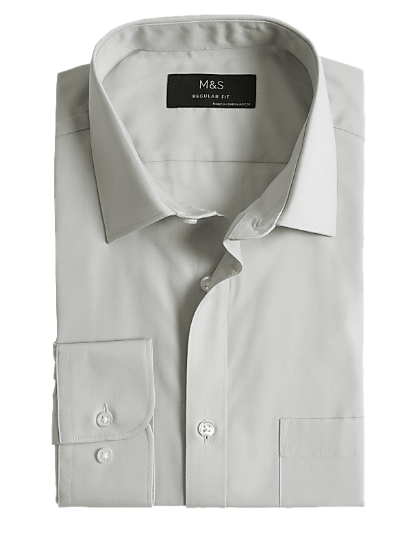 Regular Fit Easy Iron Cotton Blend Shirt