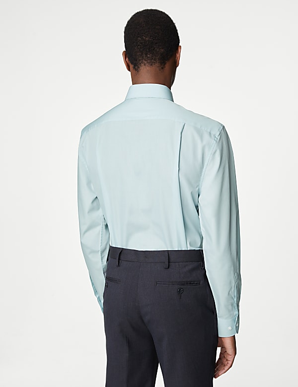 Regular Fit Easy Iron Cotton Blend Shirt