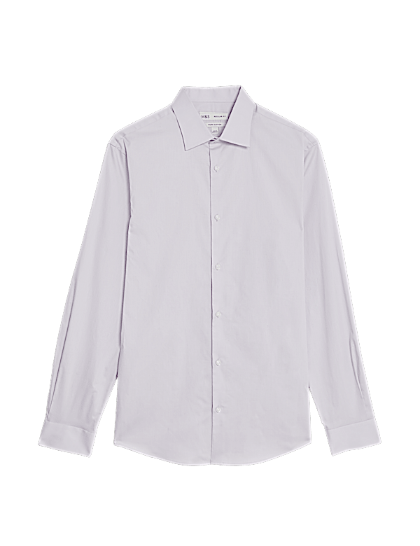 Regular Fit Easy Iron Pure Cotton Shirt