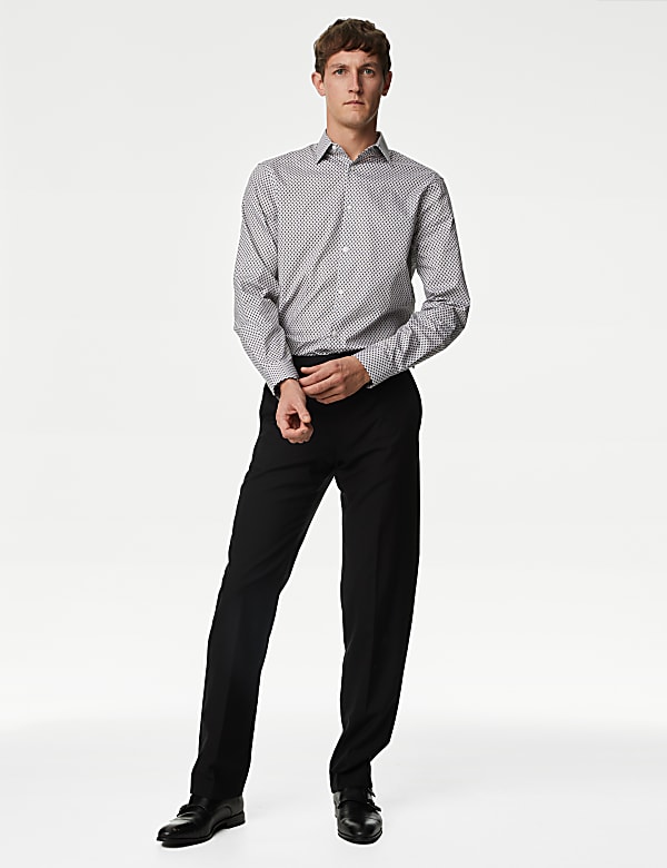 Regular Fit Easy Iron Pure Cotton Print Shirt