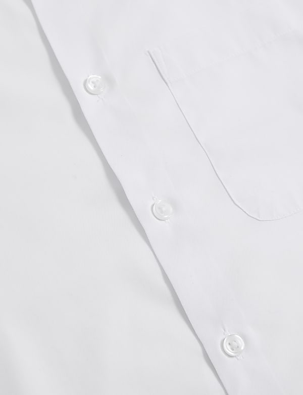 Košile klasického střihu s krátkými rukávy ze směsi bavlny - CZ