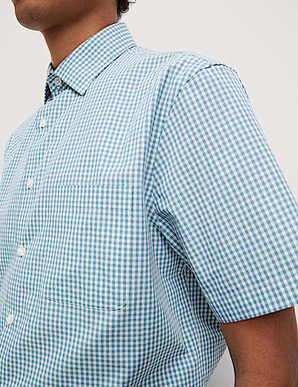 2pk Regular Fit Short Sleeve Checked Shirts - ES
