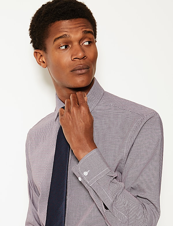 2 Pack Slim Fit Cotton Blend Shirts