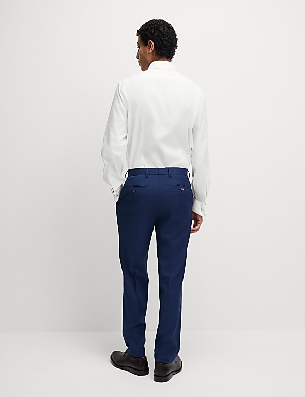 Slim Fit Cotton Blend Double Cuff Shirt - LU