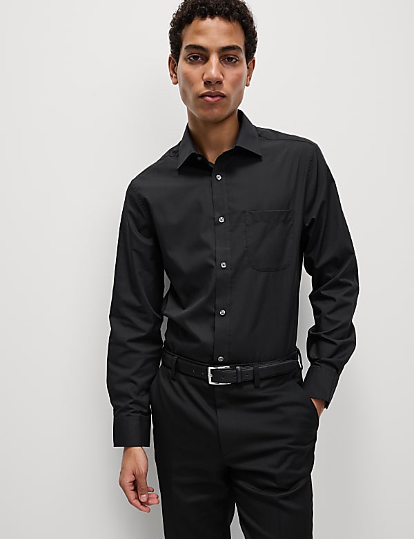 3pk Slim Fit Easy Iron Long Sleeve Shirts - RO