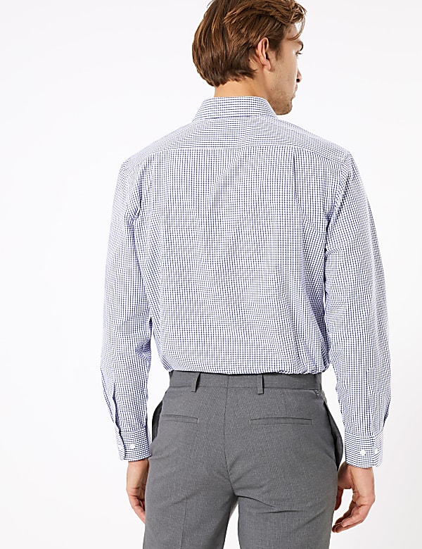 2 Pack Regular Fit Check Long Sleeve Shirts