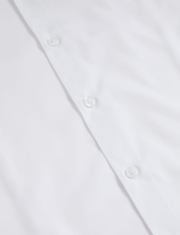 Κοντομάνικο πουκάμισο σε στενή γραμμή για εύκολο σιδέρωμα από σύμμεικτο βαμβάκι - GR