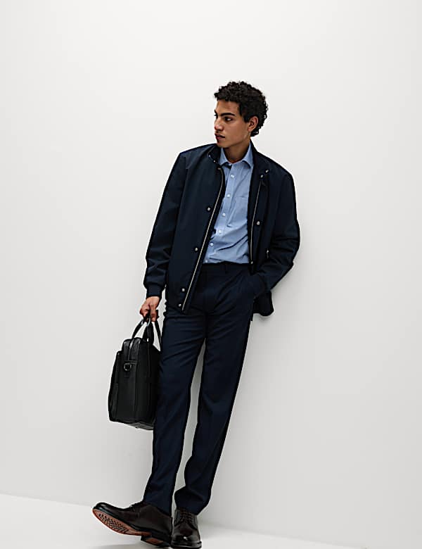 Lot de 3 chemises coupe ajustée à manches longues, repassage facile - CH