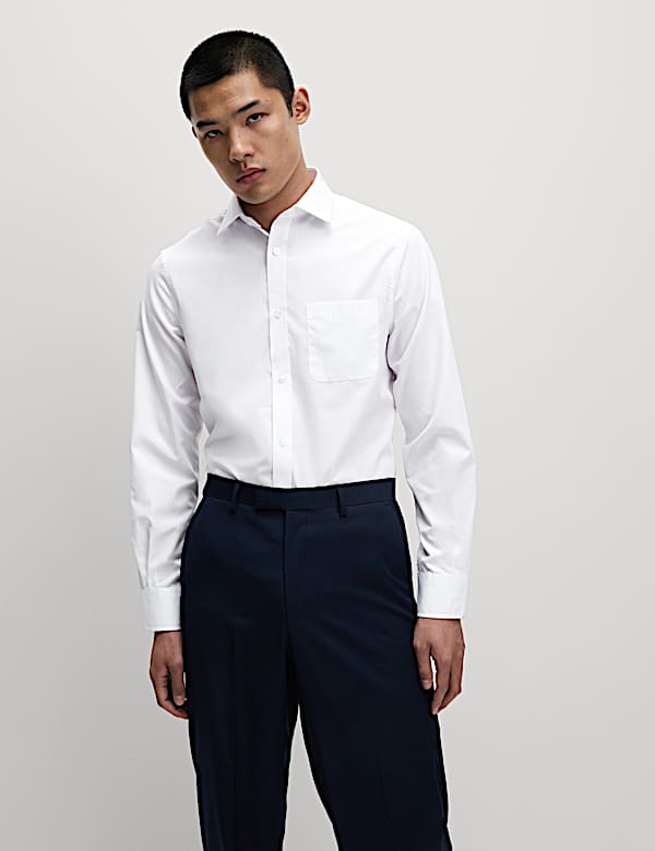 3pk Regular Fit Easy Iron Long Sleeve Shirts