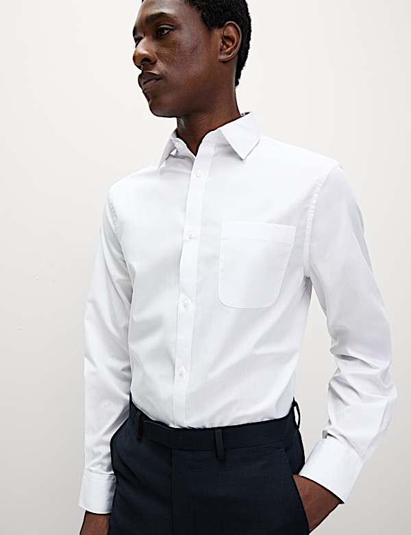 5pk Regular Fit Easy Iron Long Sleeve Shirts - IL