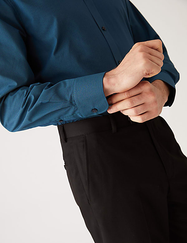 2pk Regular Fit Cotton Blend Long Sleeve Shirts