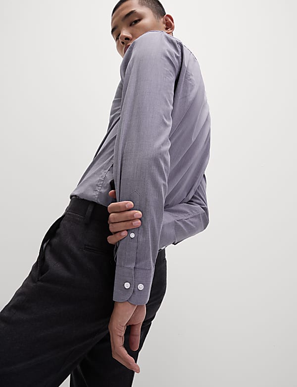 2pk Slim Fit Easy Iron Gingham Shirts