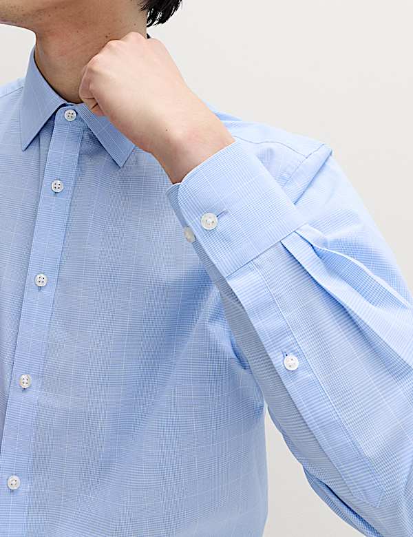 2 Pack Regular Fit Easy Iron Long Sleeve Shirts - LV